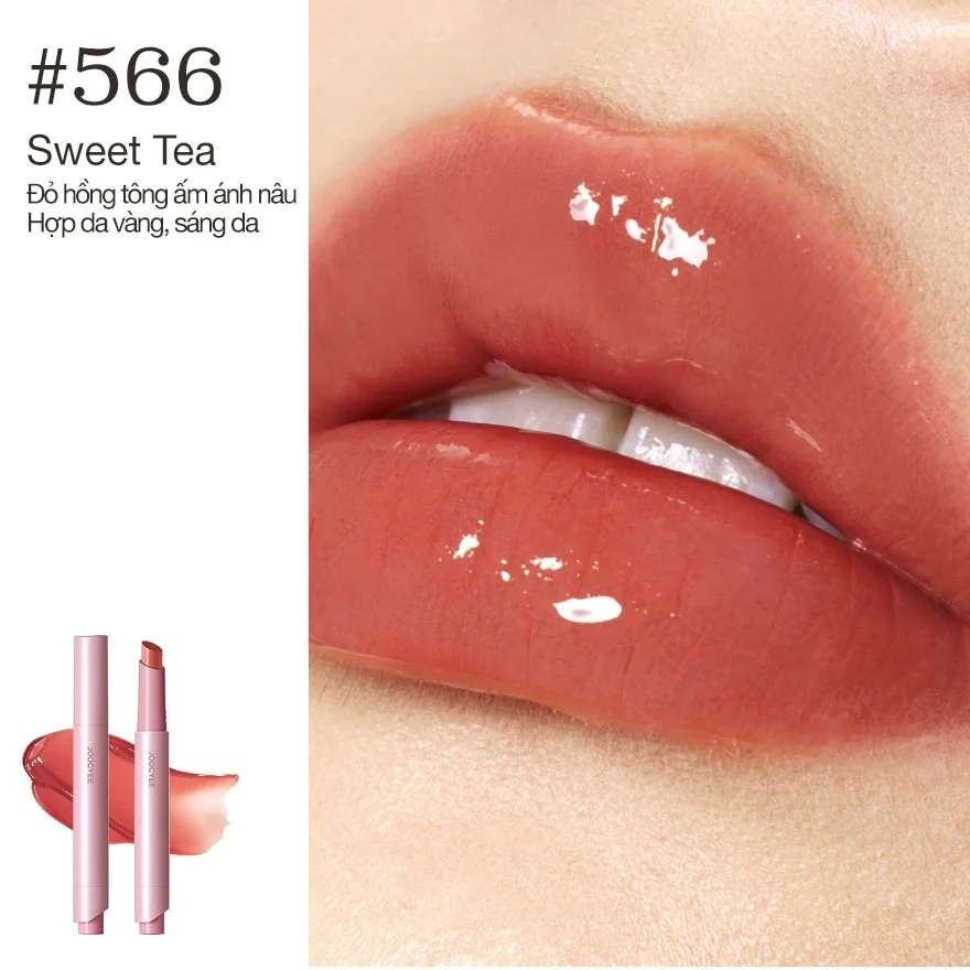 566 LASTING GLOSSY ROUGE SWEET TEA JOOCYEE