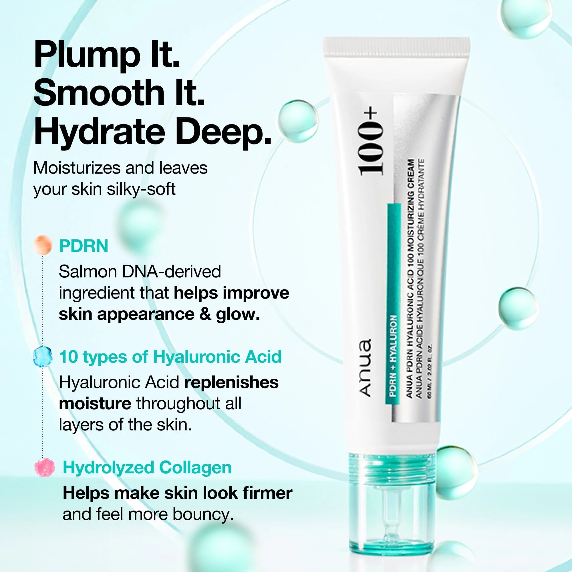 PDRN HYALURONIC ACID 100 MOISTURIZING CREAM ANUA