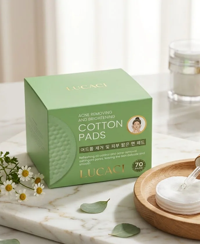 ACNE REMOVING AND BRIGHTENING COTTON PADS LUCACI