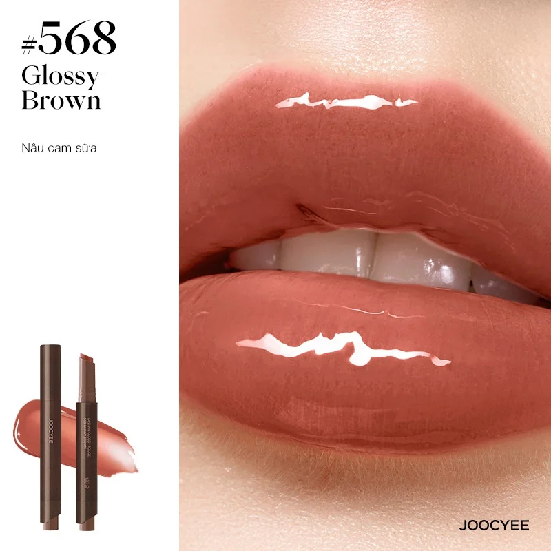568 LASTING GLOSSY ROUGE GLOWY BROWN JOOCYEE