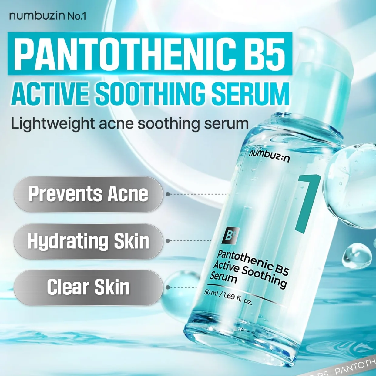 PANTOTHENIC B5 ACTIVE SOOTHING SERUM NO.1 NUMBUZIN