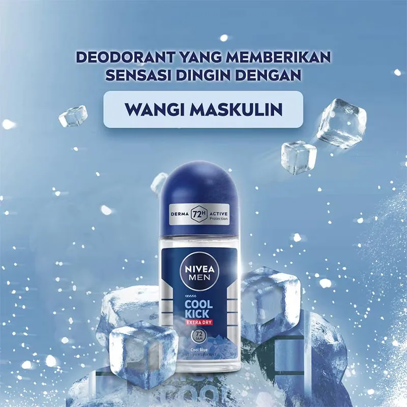 COOL KICK EXTRA DRY COOL BLUE ROLL ON NIVEA MEN