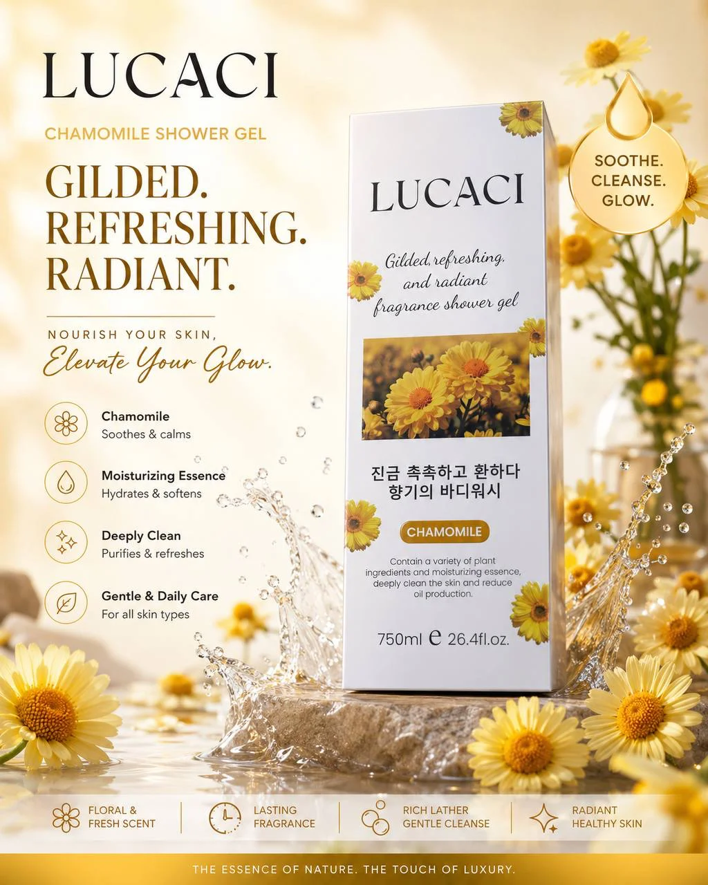 LUCACT CHAMOMILE LUCACI BODY WASH