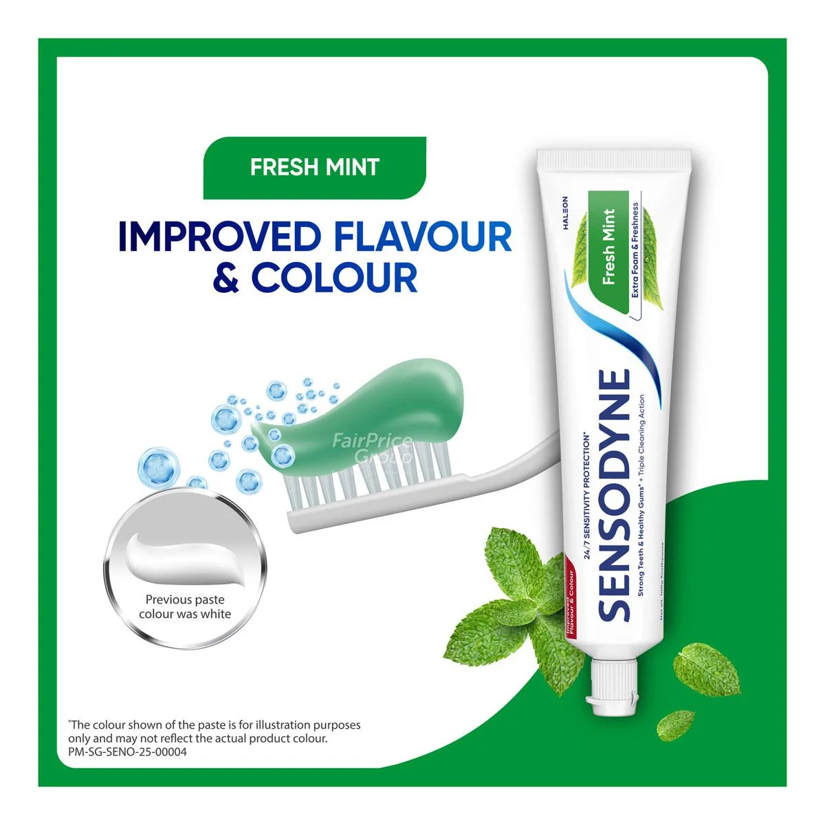 SENSODYNE TOOTHPASTE FRESH MINT LASTING FRESHNESS