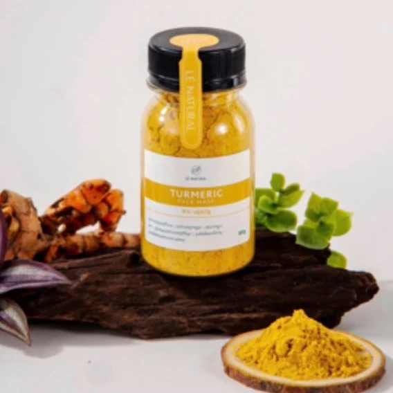 ម៉ាស រមៀតពន្លៃ TURMERIC FACE MASK LE NATURAL