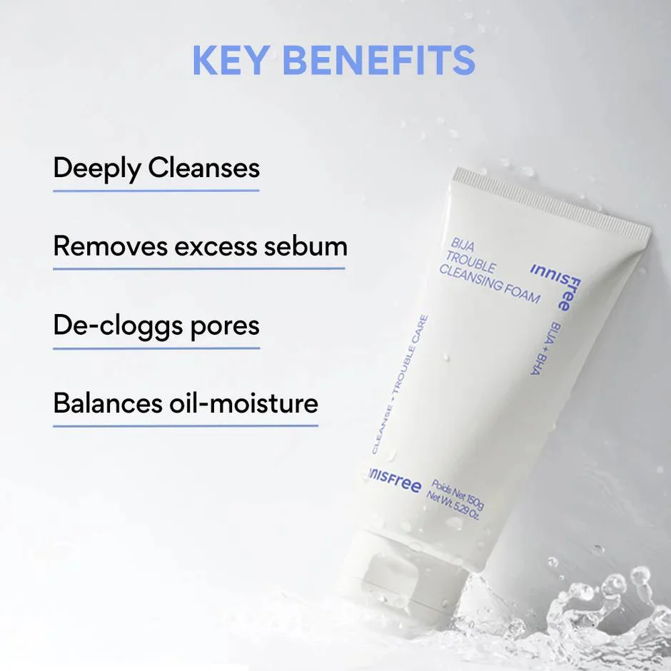 BIJA TROUBLE CLEANSING FOAM INNISFREE