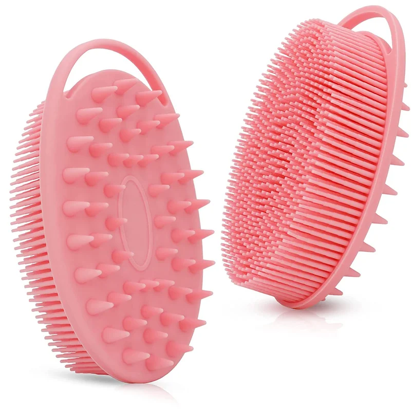 ចម្រុះពណ៍ SILICONE BATH BRUSH PINK
