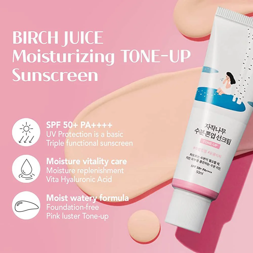 BRICH JUICE MOISTURIZING TONE-UP SUNSCREEN ROUND LAB