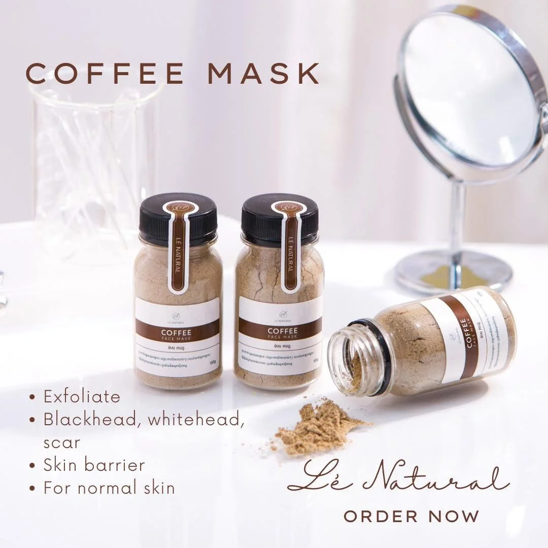 ម៉ាស់ កាហ្វេ COFFEE FACE MASK LE NATURAL