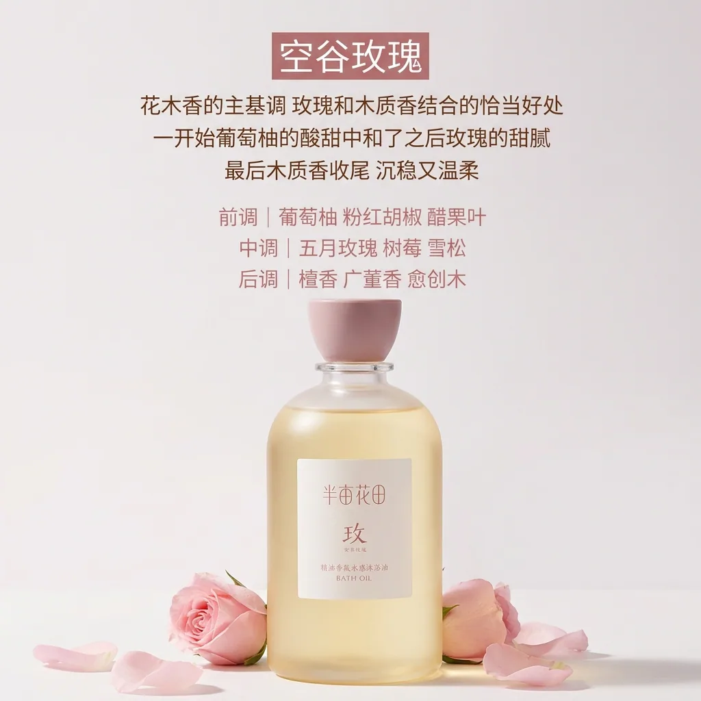 (ROSE) AROMATHERAPY ESSENCE HYDRATING SHOWER OIL 400g BANMUHUATIAN