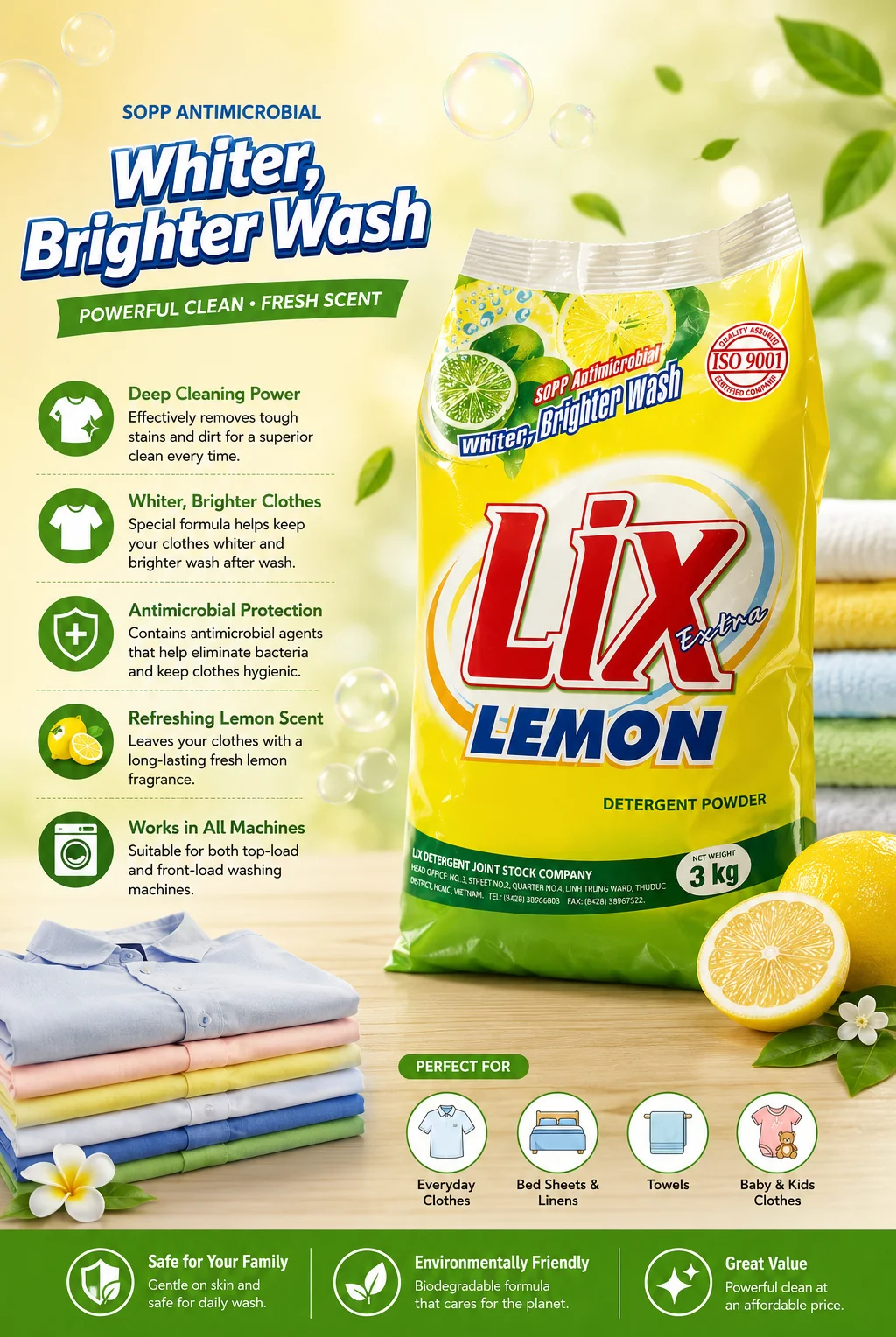 3KG LIX SUPER DETERGENT EXTRA LEMON