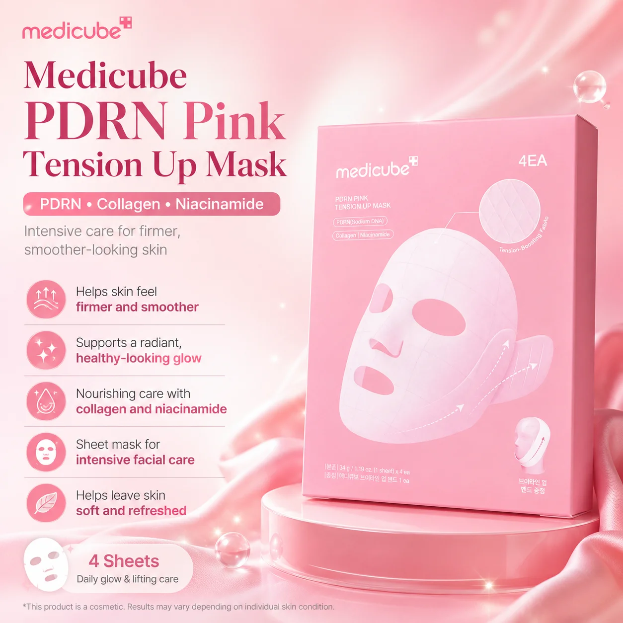 PDRN PINK TENSION UP MASK MEDICUBE