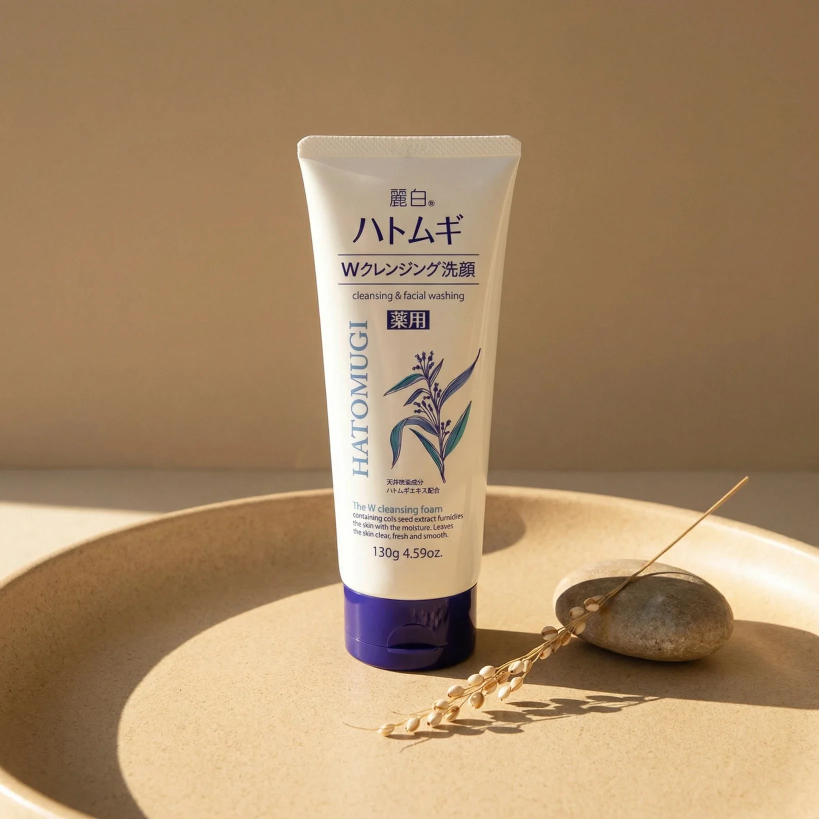 HATOMUGI MOISTURIZING & FACAIL WASHING FOAM