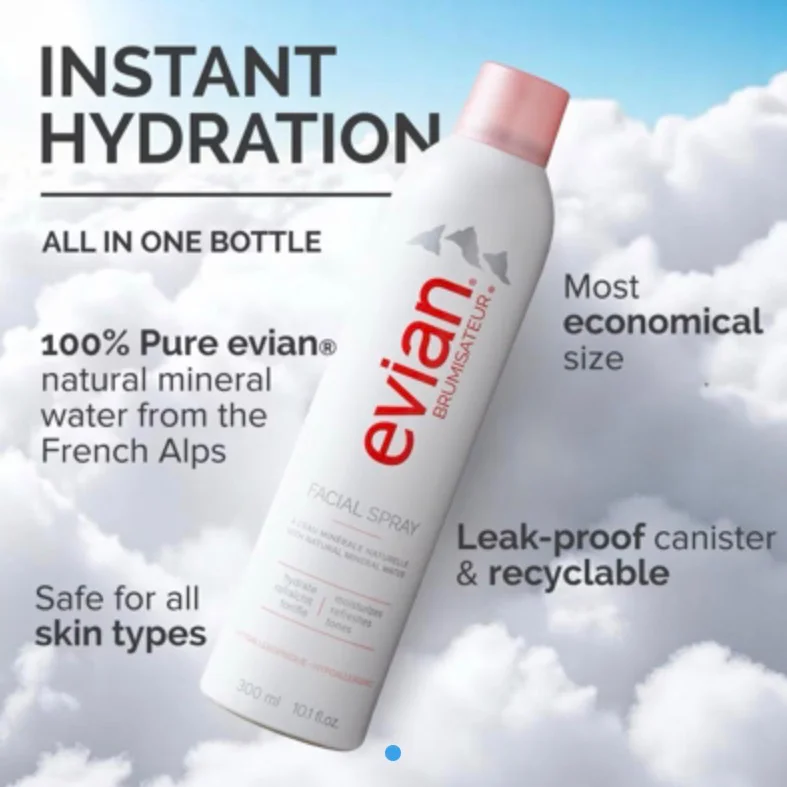 300ML EVIAN BRUMISATEUR FACIAL SPRAY