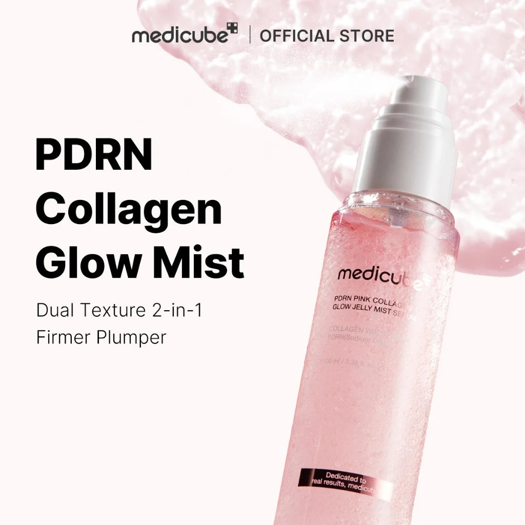 PDRN PINK COLLAGEN GLOW JELLY MIST SERUM 100 ML MEDICUBE