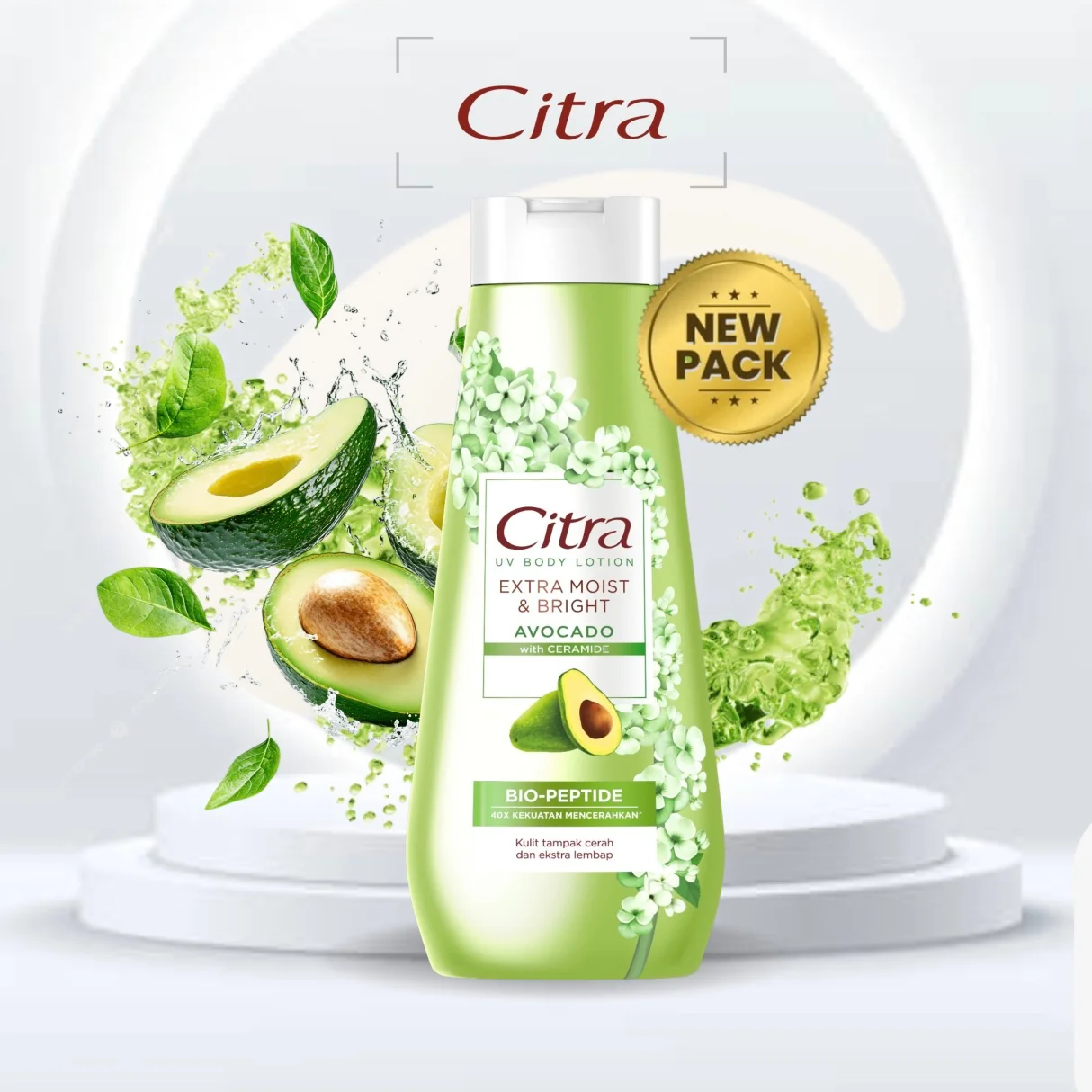 210ml CITRA UV BODY LOTION EXTRA MOIST & BRIGHT AVOCADO