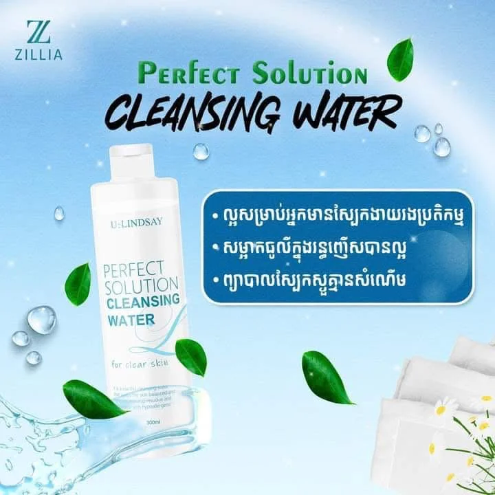 PERFECT SOLUTION CLEANSING WATER LINDSAY