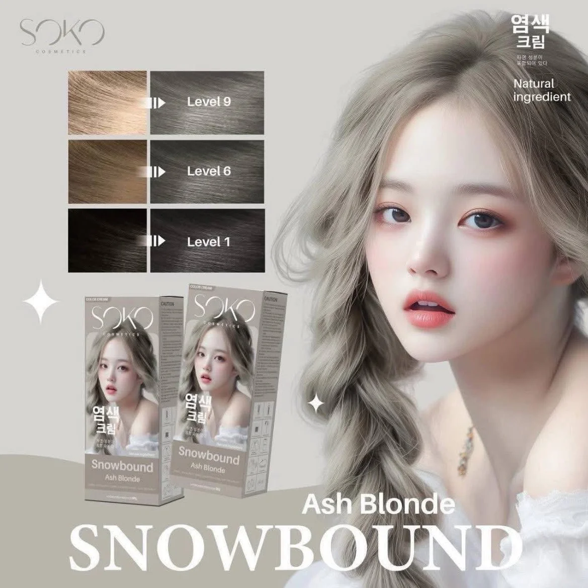 SNOW BOUND ASH BLONDE SOKO