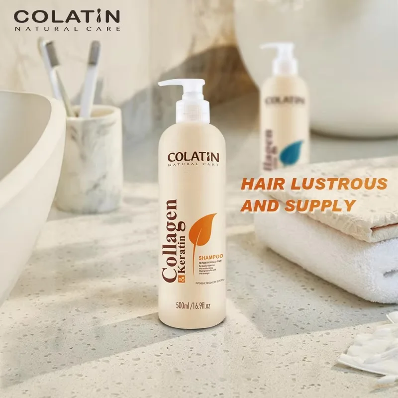 500ML COLLAGEN KERATIN COLATIN SHAMPOO កក់