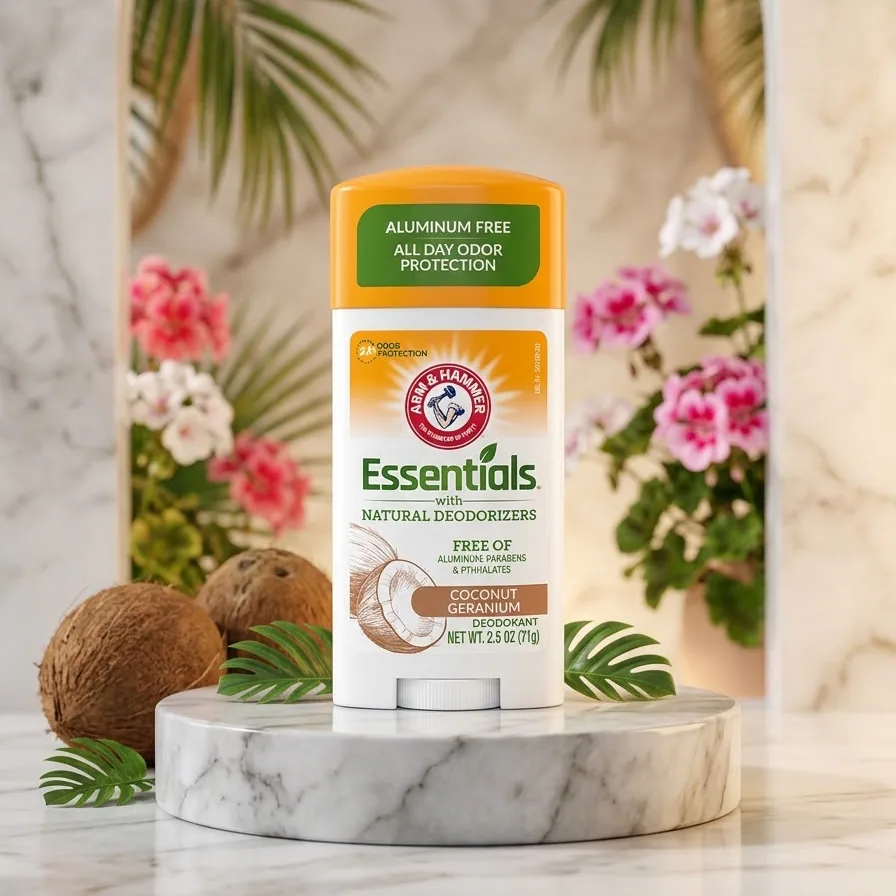 ARM & HAMMER ESSENTIALS DEODORANT - COCONUT GERANIUM ESSENTIAL