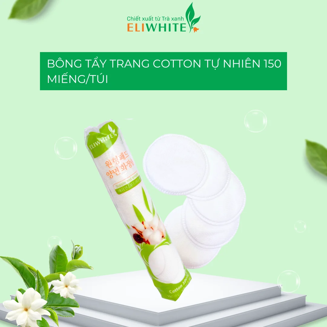 COTTON 100% ELIWHITE PAD