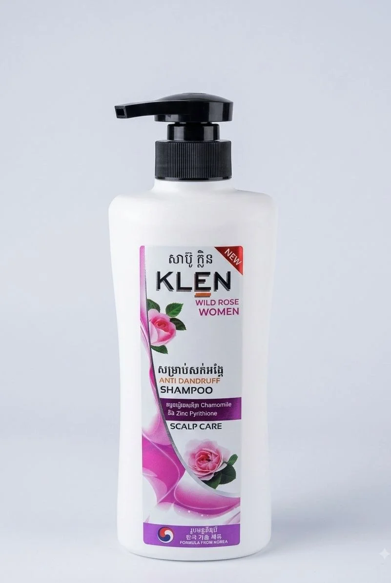 450ML KLEN WILD ROSE WOMAN ANTI-DANDRUFF SHAMPOO