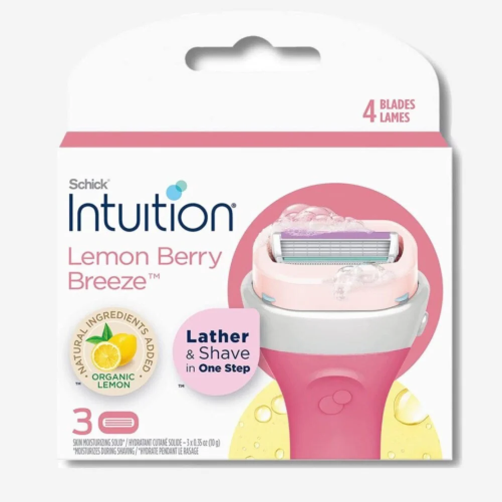 x3HEAD SCHICK INTUITION LEMON BERRY BREEZE