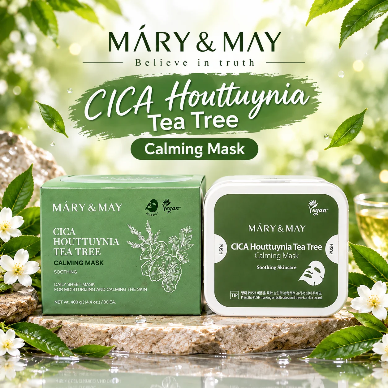 CICA HOUTTUYNIA TEA TREE CALMING MASK