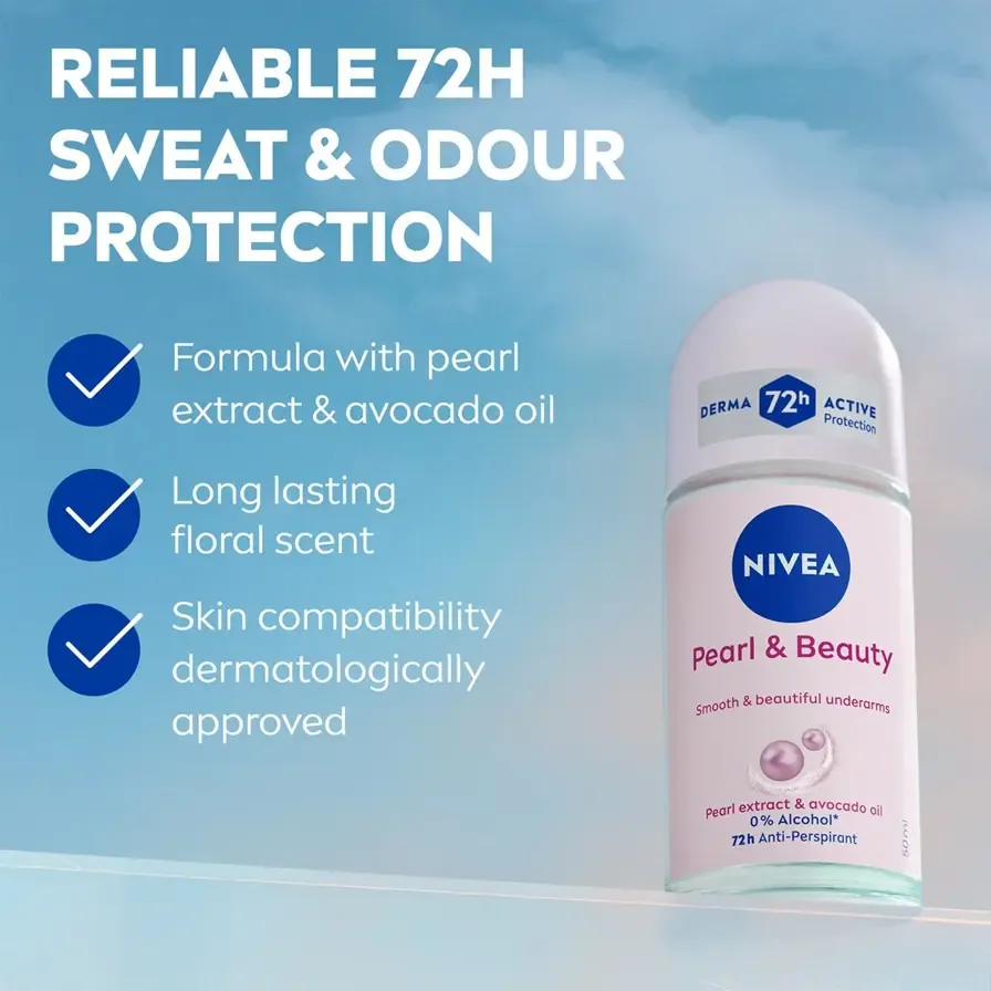 PEARL & BEAUTY PEARL EXTRACT & AVOCADO OIL ROLL ON NIVEA