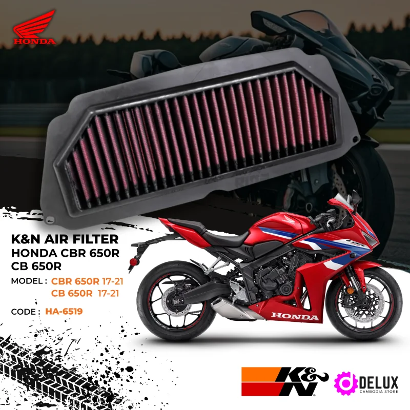 K&N HA-6519 AIR FILTER HONDA CBR 650R CB650R