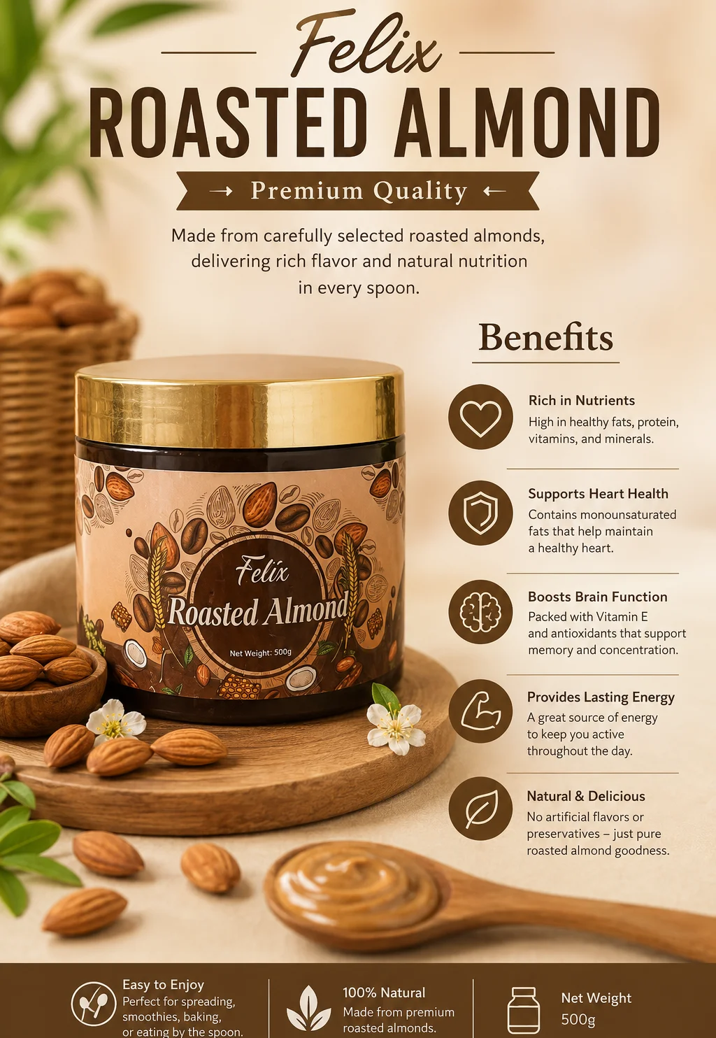 FELIX SCRUB កាហ្វេ ALMOND