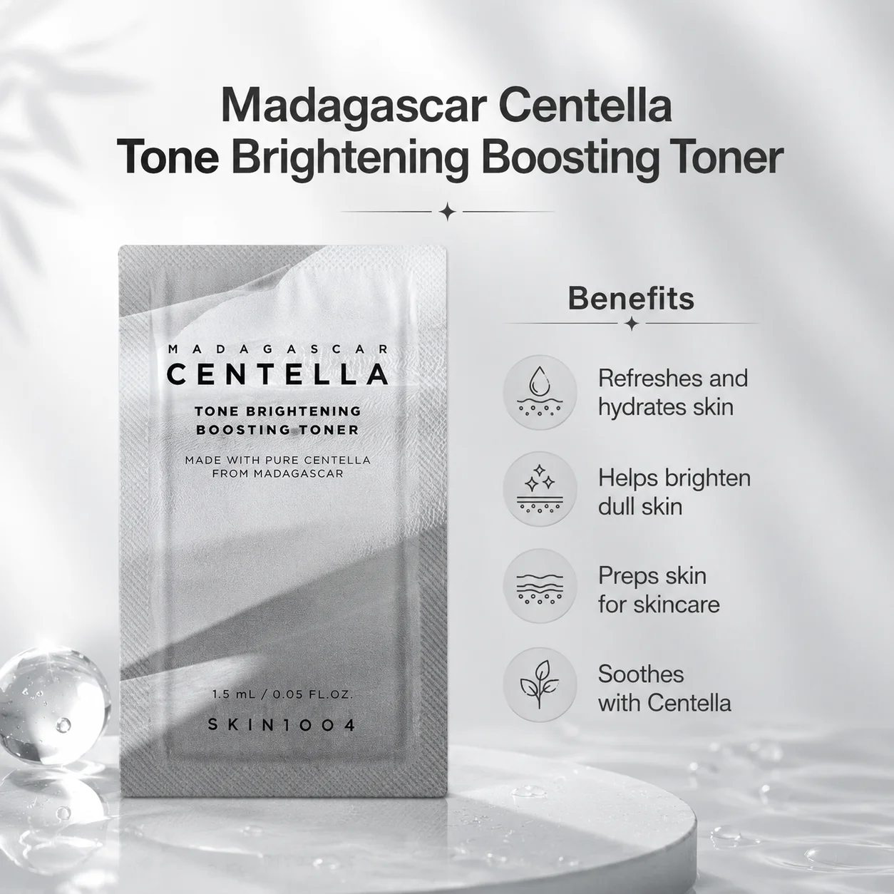 TESTER SKIN 1004 TONE BRIGHTENING BOOSTING TONER