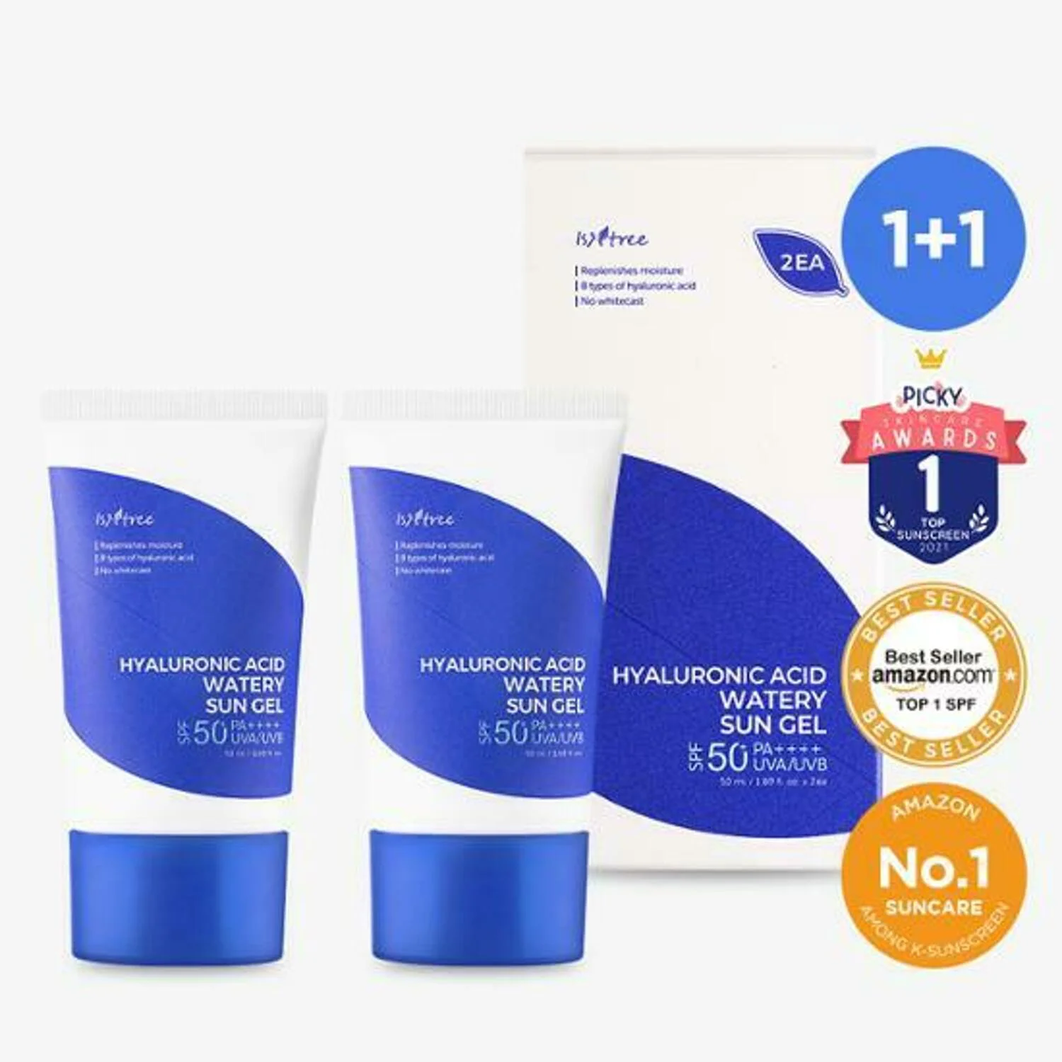 HYALURONIC ACID WATERY SUN GEL TWIN ISNTREE