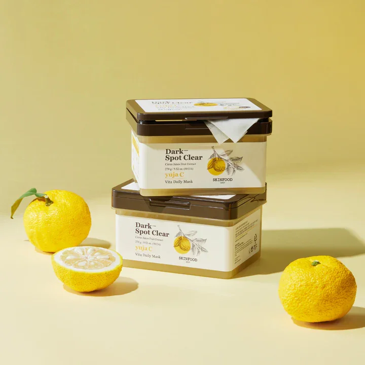 DARK SPOT CLEAR YUJA C DAILY MASK SKINFOOD