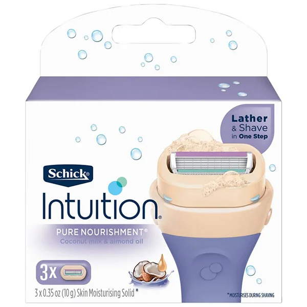 x3 HEAD INTUITION SCHICK PURE NOURISHMENT