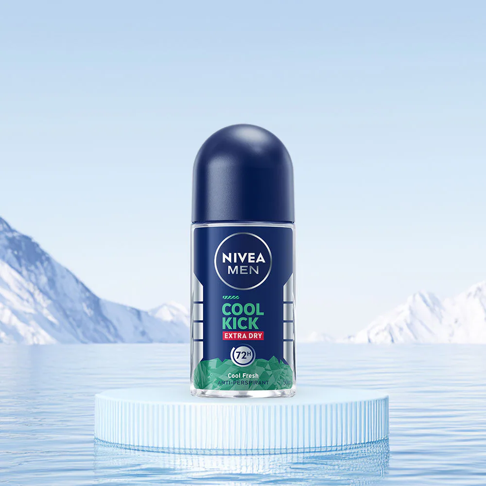 COOL KICK EXTRA DRY FREEZY GREEN ROLL ON NIVEA MEN