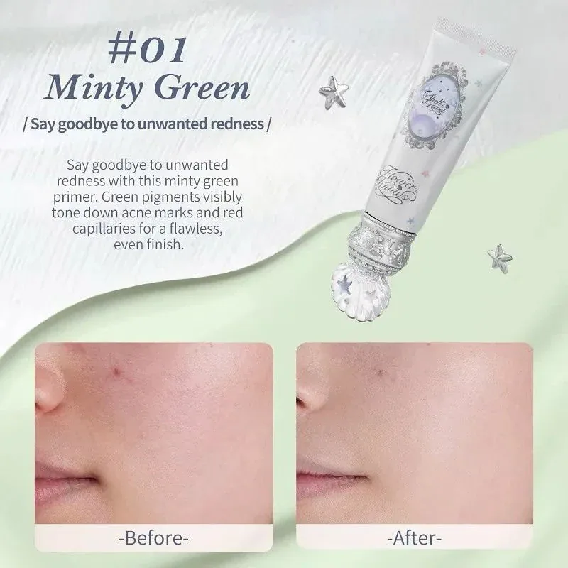 01 MINTY GREEN SHELL'S JEWEL RADIANCE PRIMER FLOWER KNOWS