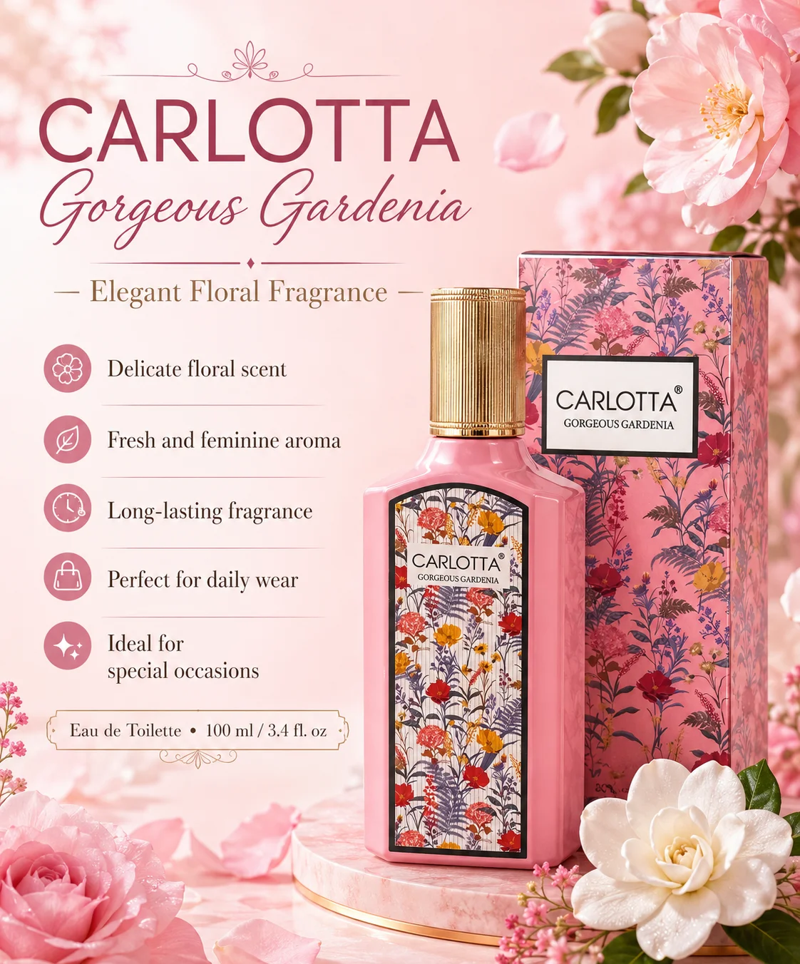 CARLOTTA GORGEOUS GARDENIA