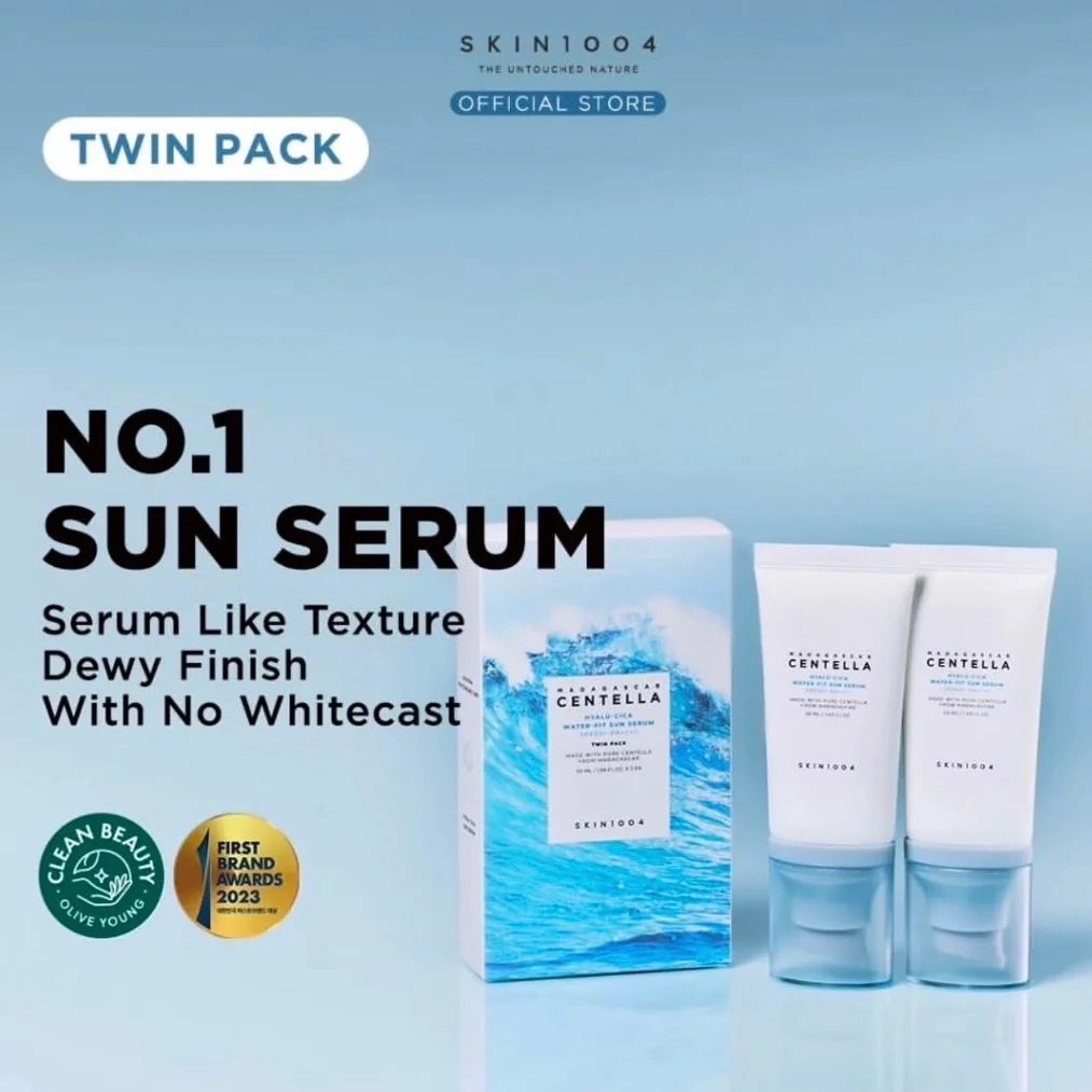 HYALU-CICA WATER-FIT SUN SERUM TWIN PACK CENTELLA SKIN 1004