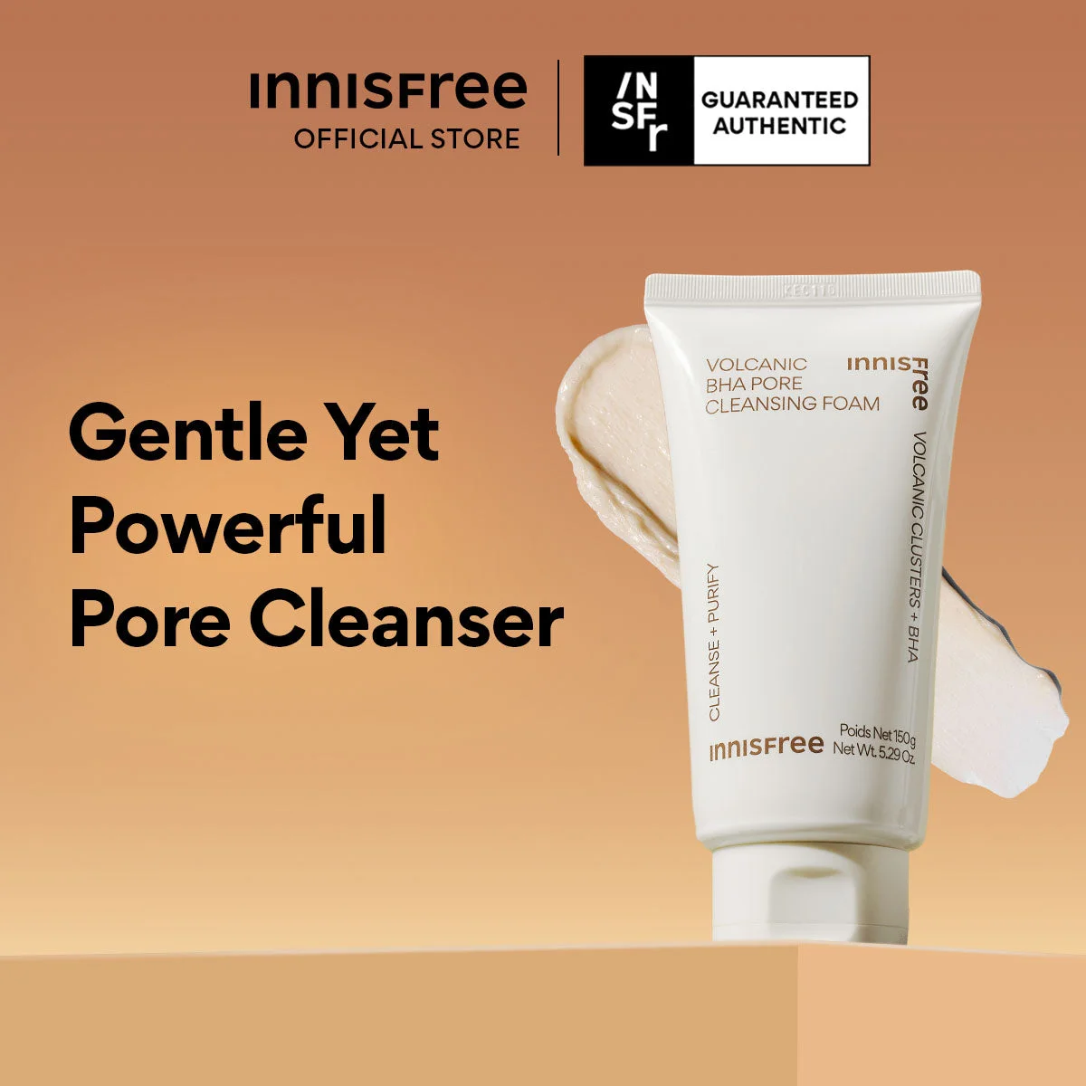 VOLCANIC BHA PORE CLEANSING FOAM INNISFREE
