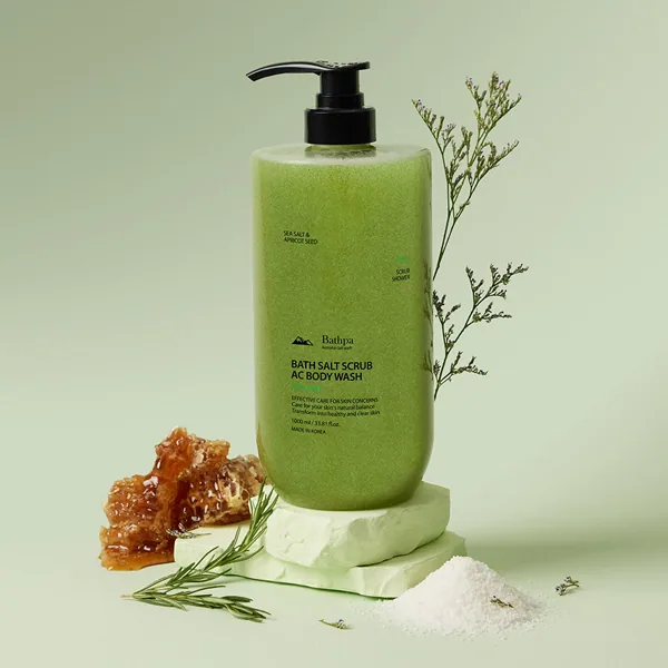 BATH SALT SCRUB AC BODY WASH PURE LEAF BATHPA
