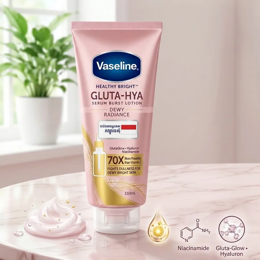 GLUTA-HYA SERUM BURST LOTION DEWY REDIANCE VASELINE