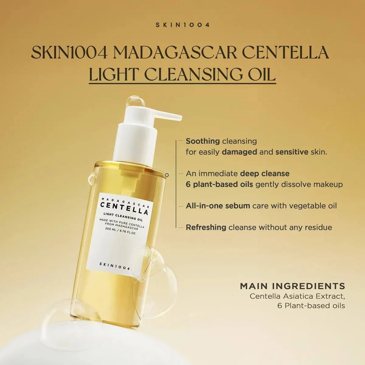 LIGHT CLEANSING OIL CENTELLA SKIN 1004