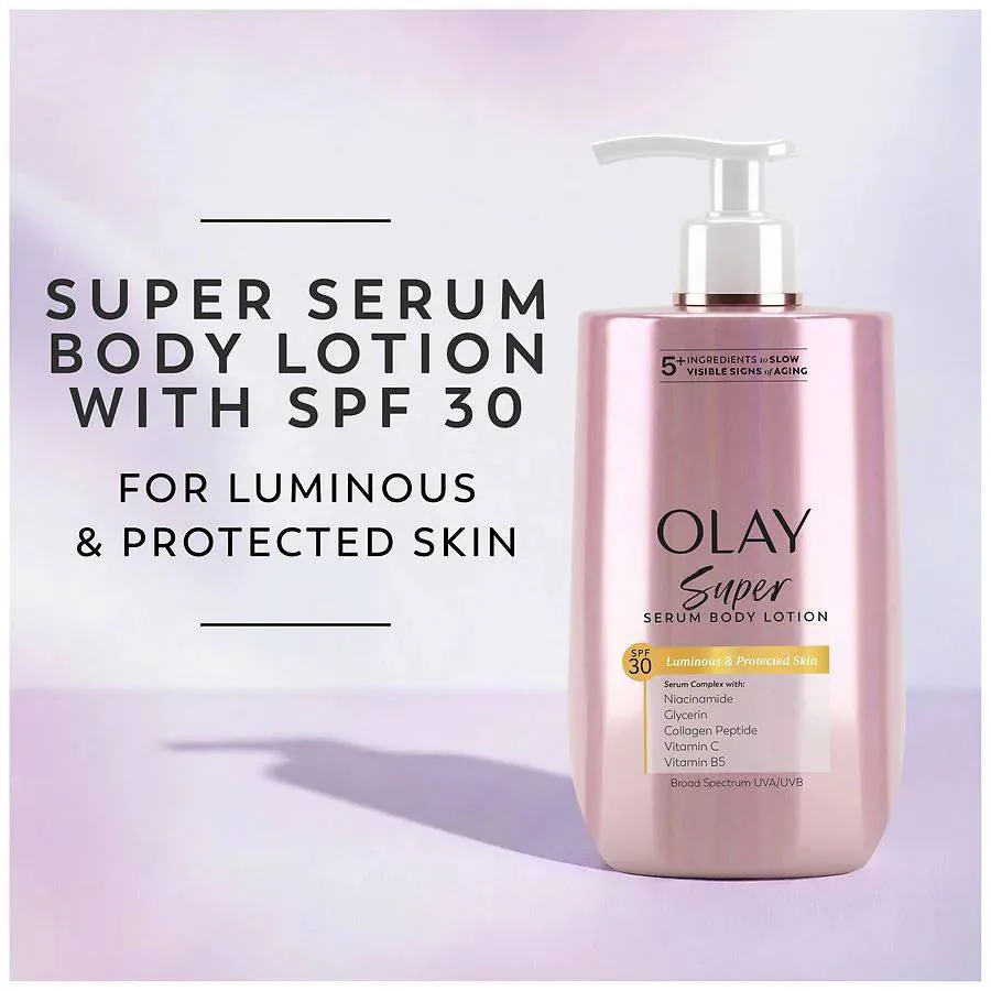 LUMINOUS & PROTECTED SKIN SUPER SERUM BODY LOTION OLAY