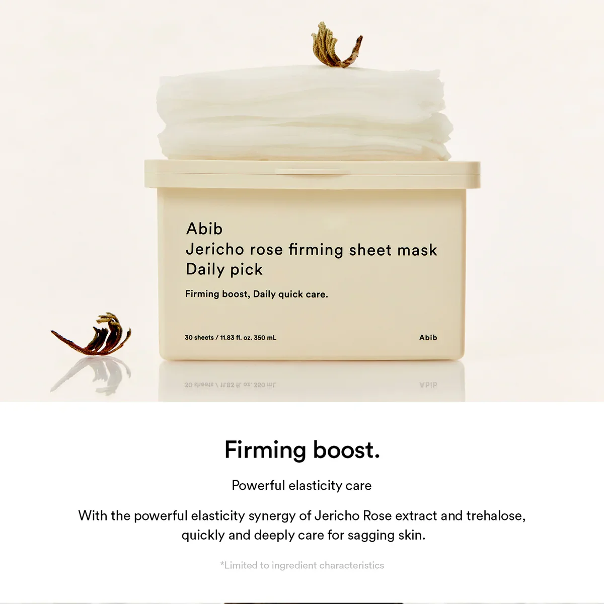 JERICHO ROSE FIRMING SHEET MASK DAILY PICK ABIB