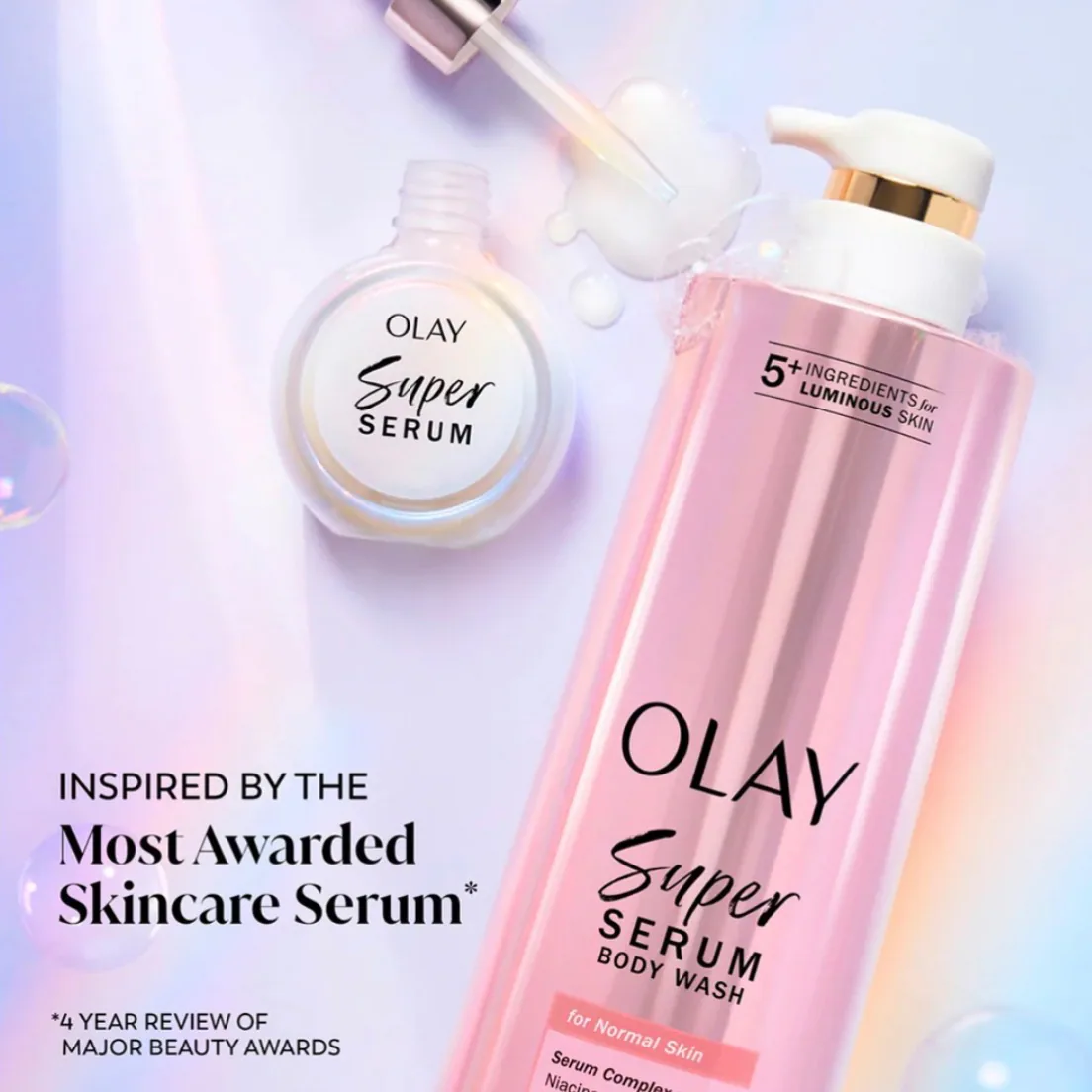 FOR NORMAL SKIN SUPER SERUM BODY WASH OLAY