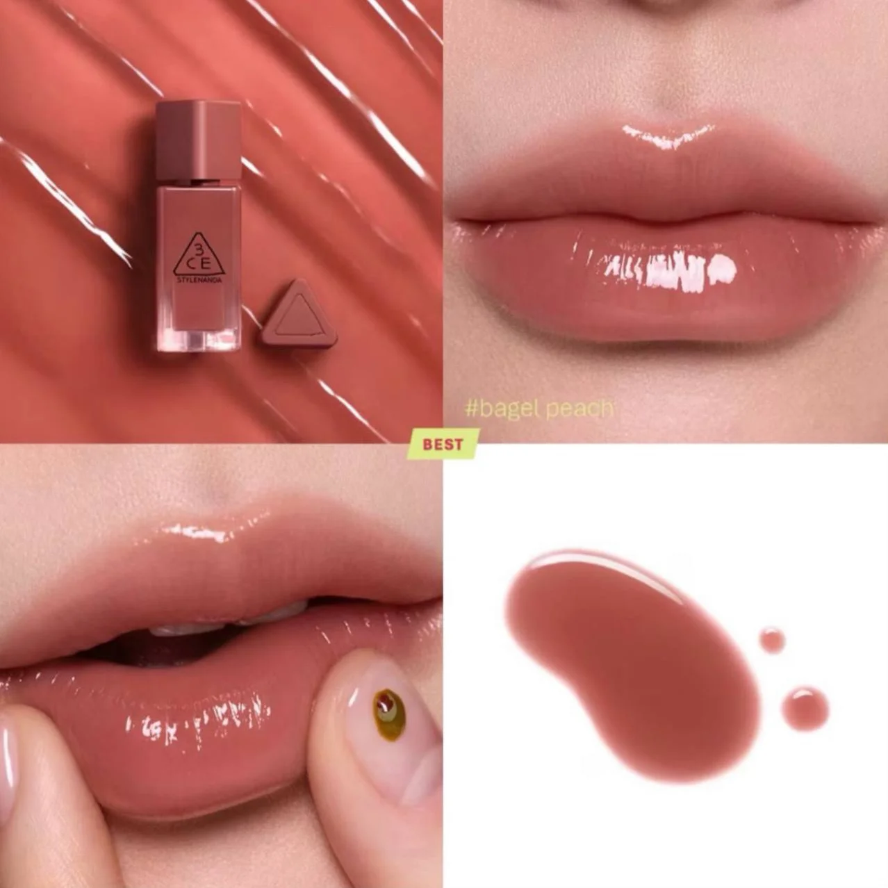 #01 BAGEL PEACH GUMMY OIL TINT 3CE