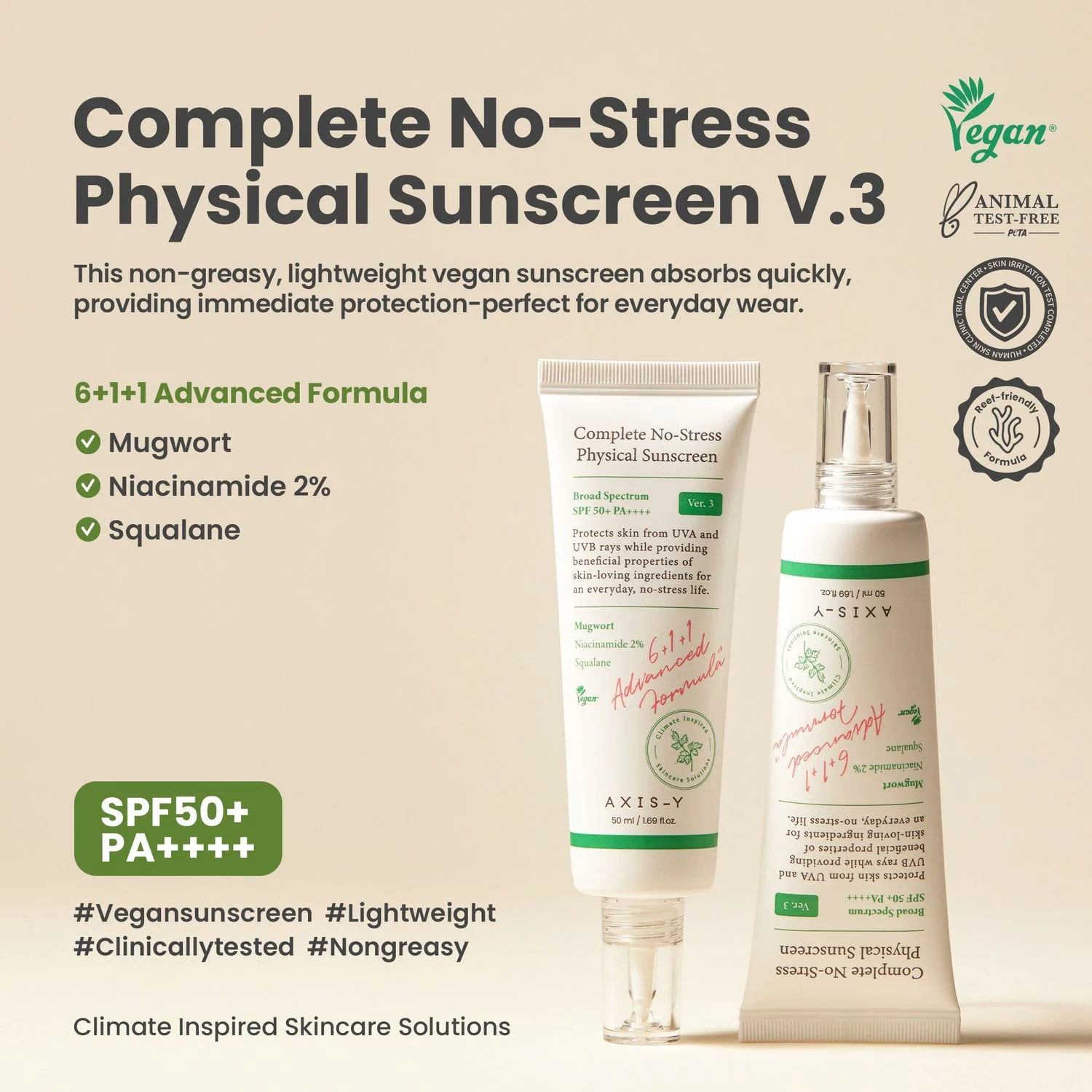 COMPLETE NO- STRESS PHYSICAL SUNSCREEN AXIS-Y